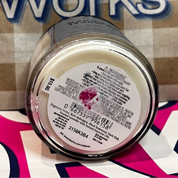 Mahogany Teakwood Single Wick bath & body works Candle (bundle for a discount) - Picture 3 of 6